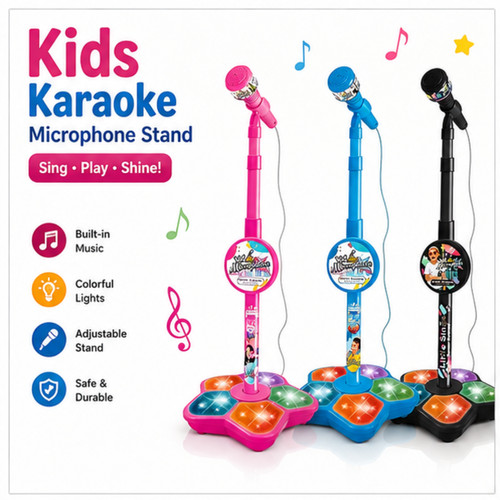 Kids karaoke microphone stand - microphone,